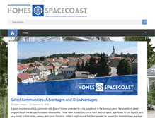 Tablet Screenshot of homes-spacecoast.com